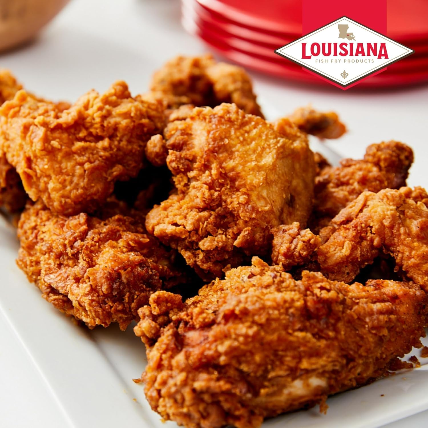 Louisiana Fish Fry Seasoned Chicken Fry Half Gallon - 2.62 lbs - Authentic Southern Goodness, Distinct Louisiana Spices - Perfect for Frying Crispy