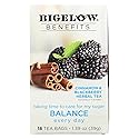 Bigelow Benefits Herbal Tea Cinnamon and BlackBerry Herbal Tea, 18 Count Boxes