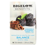 Bigelow Benefits Herbal Tea Cinnamon and BlackBerry Herbal Tea, 18 Count Boxes