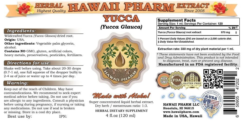 Yucca (Yucca glauca) Liquid Extract 4 fl.oz