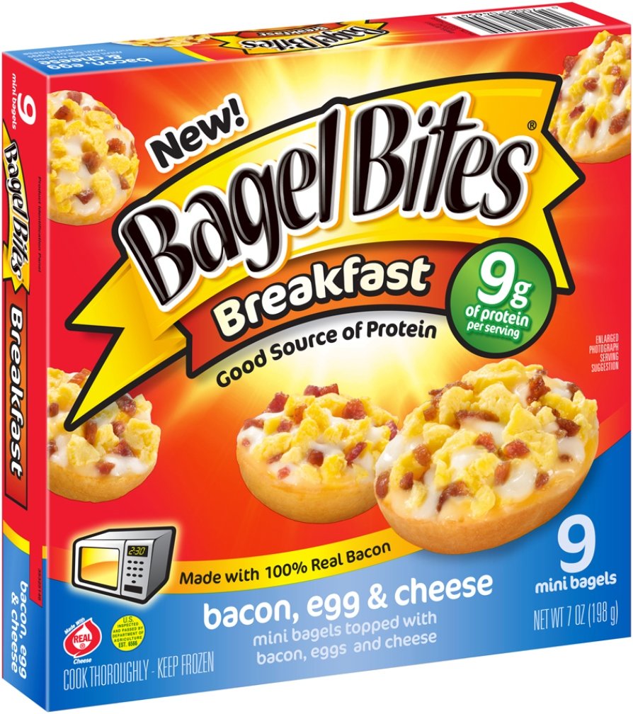 Bagel Bites, Bacon, Egg and Cheese Breakfast Bites, 9 Count (Frozen)