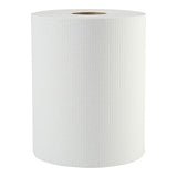 Boardwalk 6261 Hardwound Paper Towels, 1-Ply, 8" x 600ft, White, 2" Core (Case of 12 Rolls)