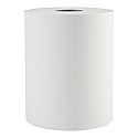 Boardwalk 6261 Hardwound Paper Towels, 1-Ply, 8" x 600ft, White, 2" Core (Case of 12 Rolls)
