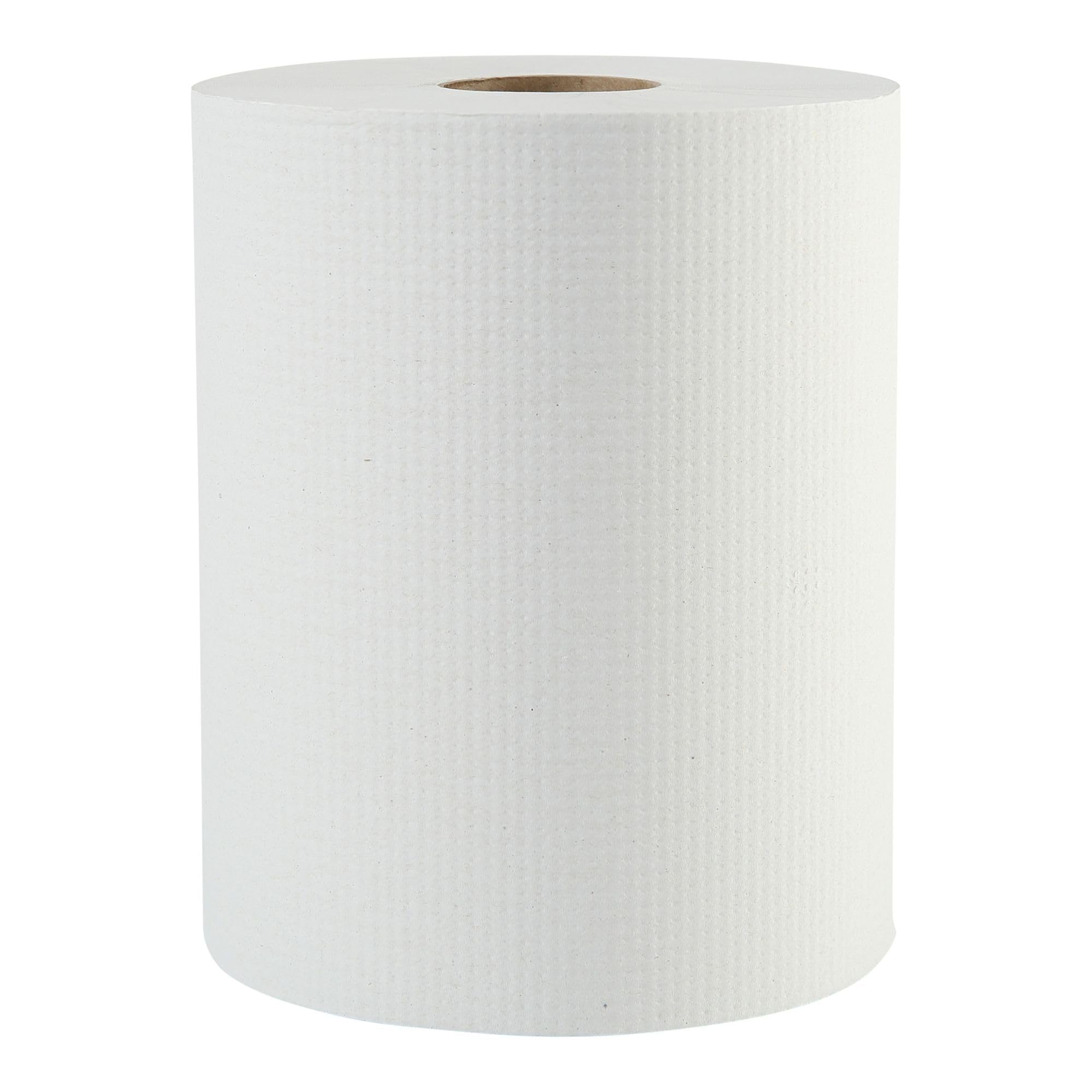 Boardwalk 6261 Hardwound Paper Towels, 1-Ply, 8" x 600ft, White, 2" Core (Case of 12 Rolls)