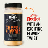 Frank’s RedHot Seasoning, Cheesy Buffalo, Small Batch, Made for Chefs, Cheesy Buffalo-Style Flavor for Wings, Mac ‘n Cheese, Burgers, and More, 8.67