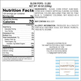 Charms Blow Pops, 3lb Bulk Bag (Approx 68), Assorted Fruit Flavored Bubble Gum Filled Lollipops, Individually Wrapped Bulk Hard Candy, The Hampton