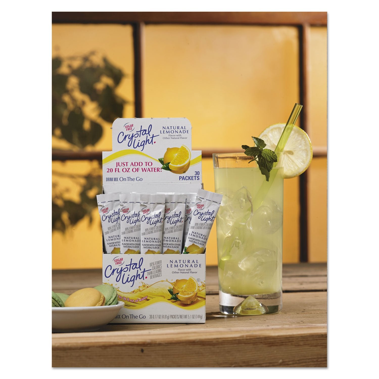 Crystal Light Products Crystal Light-Flavored Drink Mix, Lemonade, 30- 0.17 oz Packets beverage, PACK OF 1