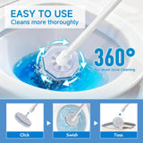 Toilet Bowl Cleaner Replacement Heads, 50 Pack, Compatible with Clorox ToiletWand, Preloaded Cleaning Pads, Snap-On Hygienic Refill