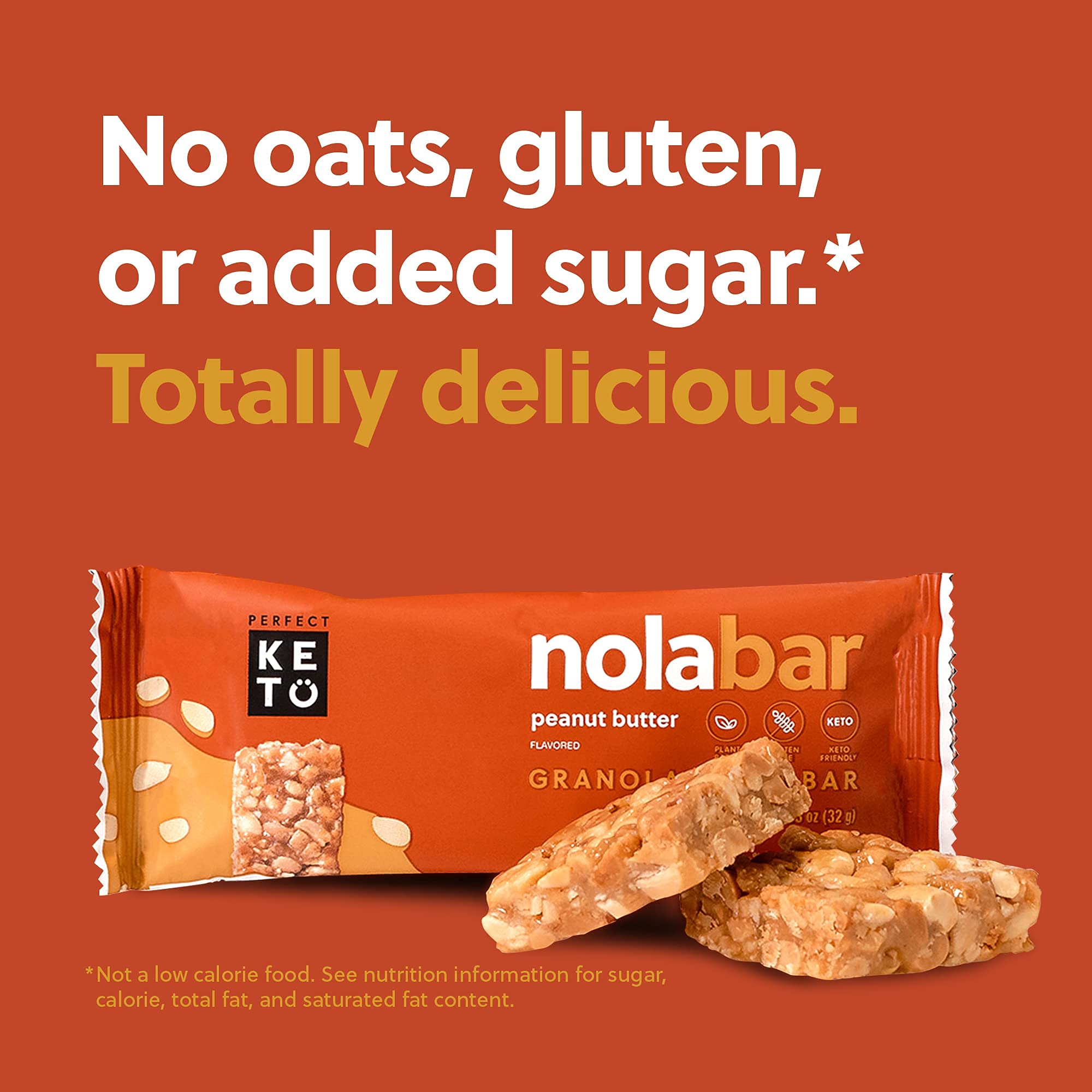 Perfect Keto Nola Bars | Gluten-Free Keto Granola Bars with Zero Added Sugar | Enjoy a Chewier, Nuttier, and Tastier Way to Curb Cravings and Start