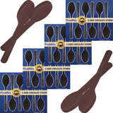 Fruidles Dark Chocolate Spoons, Candy Hot Chocolate Stirrers, Gourmet Cocoa Stirrer, Non-GMO, 6 Spoons per Box (12-Pack)