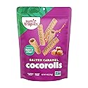 Sun Tropics CocoRolls Salted Caramel Flavor 4 oz | Crisp Rolled Wafer Cookies, Coconut Rolls Made With Pure Coconut Cream | Gluten Free & Dairy Free