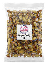 Ginger Candy - 1 lb Bulk Bag of Sweet & Spicy Ginger Flavored Drops, Individually Wrapped, Long-Lasting Hard Candy