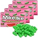 Mike and Ike Sour Watermelon, 4 Pack of Movie Theater Candy Boxes 4.25 OZ Each, Ideal Mike and Ike for Your Favorite Films, Perfect for Sharing