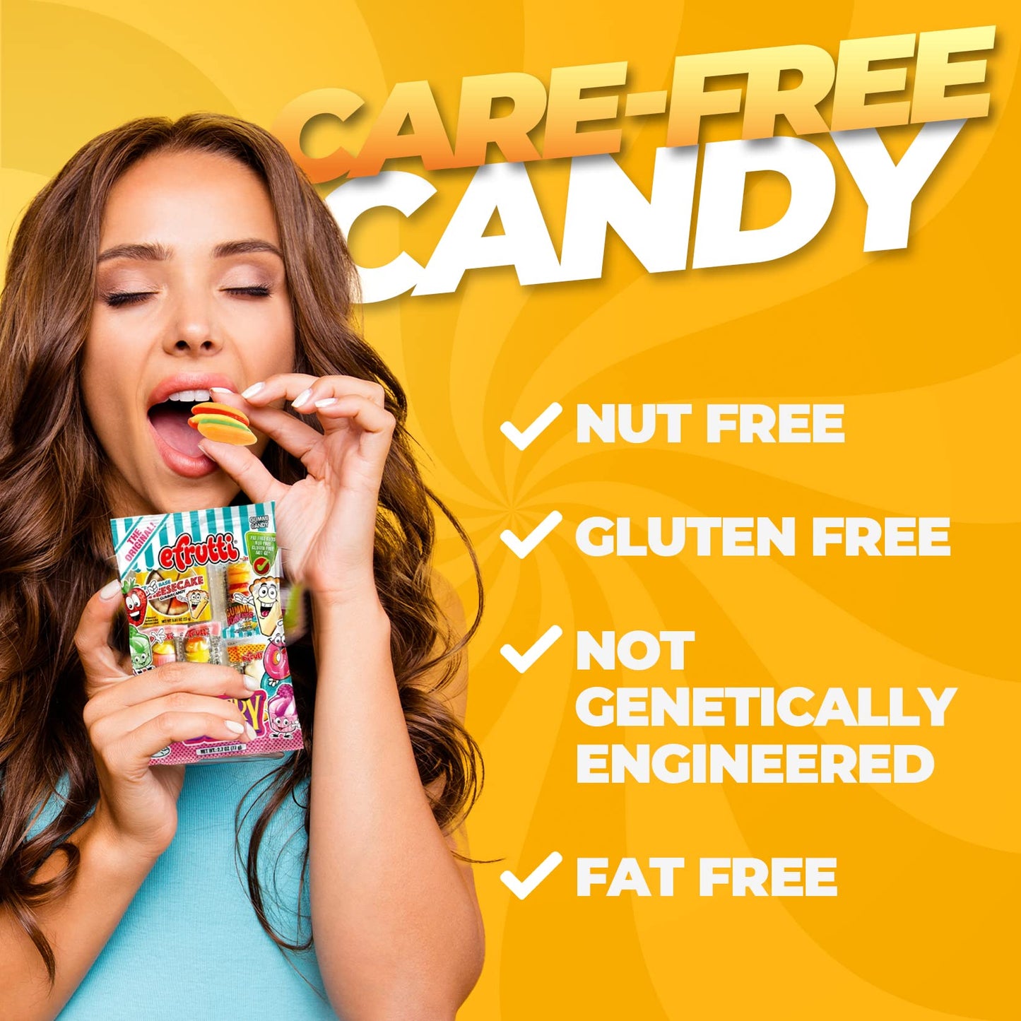 eFrutti Gummy Candy Variety Pack - Sweet & Sour Gummies with Burgers, Mini Burgers, Pizza and Hot Dog Tangy Fruity Gummies Bulk Candy for Home, Office