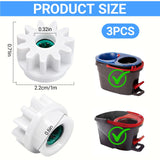 3Pcs Pedal Bearing Replacement for Ocedar Mop Bucket - One Way Clutch Gear Sprockets, Easy Fix Spin Mop Replacement Parts Compatible with Ocedar