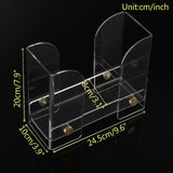 Folded Paper Towel Holder Acrylic Countertop Paper Towel Dispenser Suitable for Z-fold, C-fold or Multi-Fold Paper Towels1