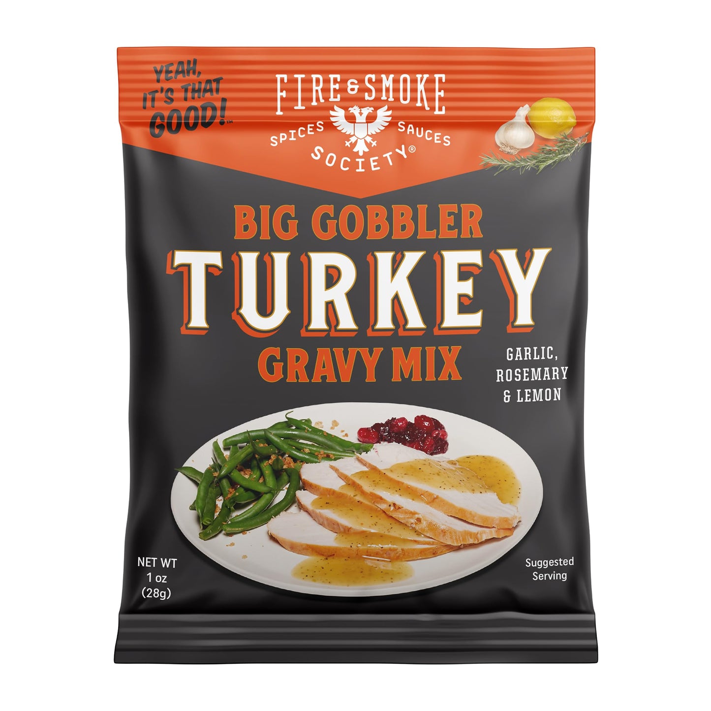 Fire & Smoke Society Big Gobbler Turkey Packets | Turkey Mix | 1. oz (12-Pack) Poultry
