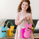 Animal Adventure | Peeps | 7” Collectible Blue Bunny Felt Basket