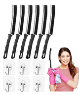 6Pcs Crevice Cleaning Brush 6 Extra Hooks, Multifunctional Cleaning Tool for Home & Kitchen,Heavy-Duty Deep Cleaning Gaps
