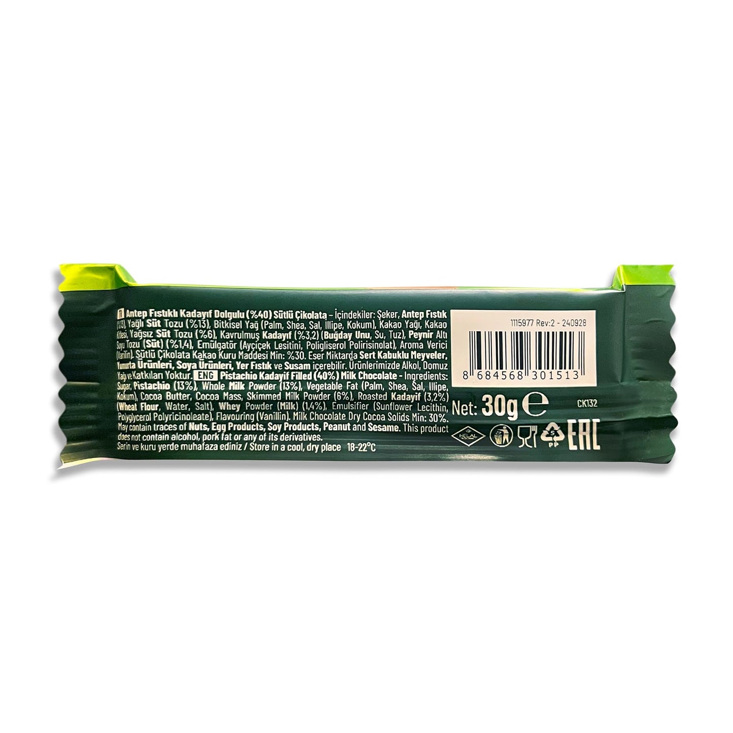 Bolci Dubai Chocolate Bar Pistachio 2 Pack, Pistachio Chocolate Bar, Kunafa Chocolate Bar, Chocolate Dubai, Chocolate Dubai Bar, Knafeh Pistachio