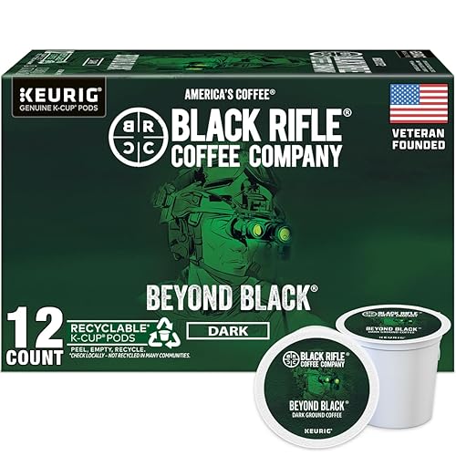 Black Rifle Coffee Company Dark Roast Coffee Pods - 100% Arabica, Bold, Smoky Single-Serve K-Cup Compatible - Veteran-Founded Premium Coffee - Beyond