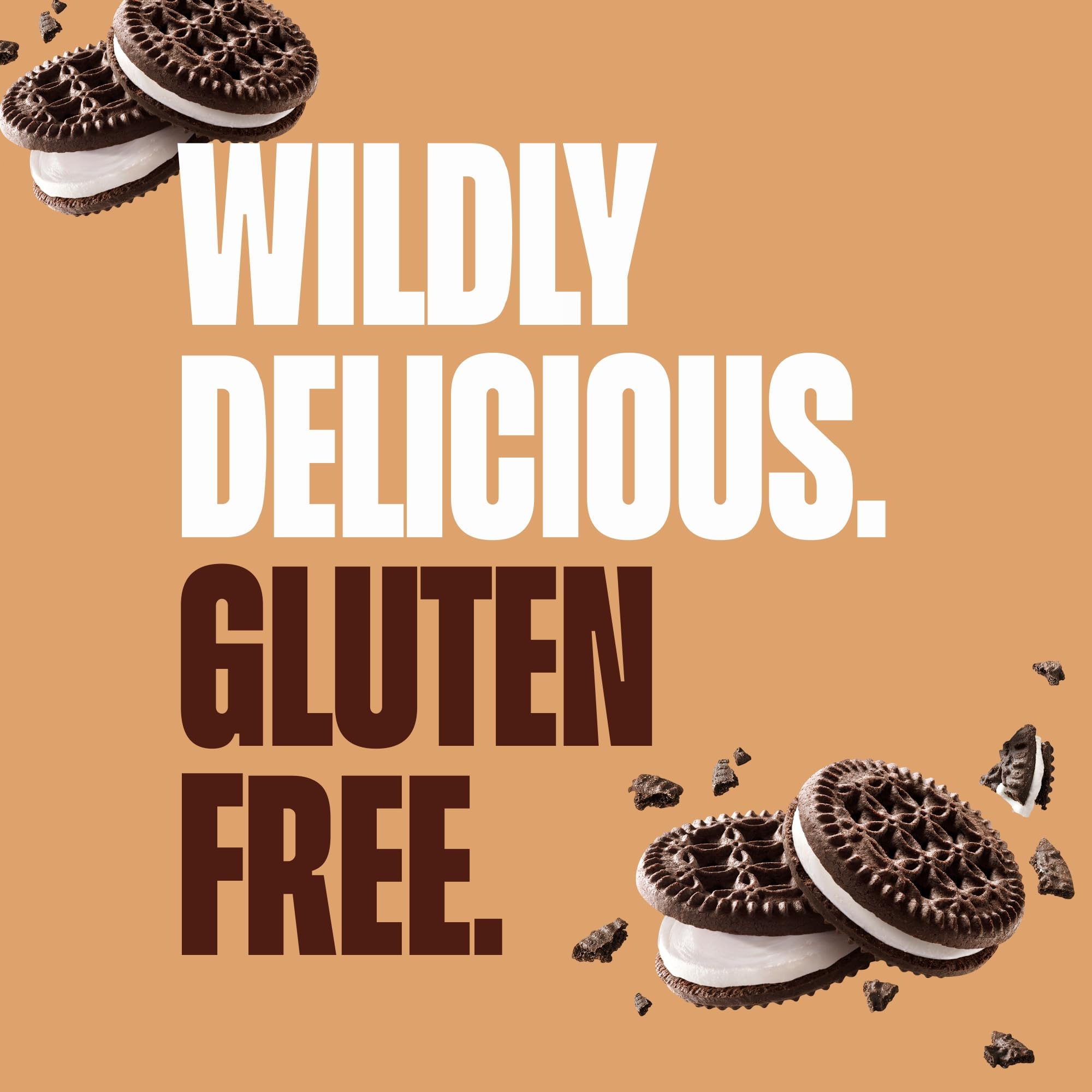 GLUTINO Chocolate Vanilla Creme Cookies, 10.5 oz