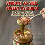 Dubai Spreadable Chocolate with Freeze-Dried Strawberry - Pistachio Spread with Roasted Phyllo - Gourmet Breakfast Chocolate, 275g / 9.7 oz