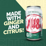 Ale 8 One Ginger Ale Soda with a Caffeine Kick & Hint of Citrus - The Original Flavor - 12 Pack, Case of 12 Oz Cans - Ginger Soft Drink, Pack of 12