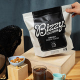 Bizzy Cold Brew Coffee | Decaf Blend | Water Process | Coarse Ground Coffee | Micro Sifted | Specialty Grade | 100% Arabica | Brew Bags | 12 Count |