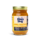 Blues Hog Honey Mustard Sauce, Sweet Honey & Zesty Mustard Gourmet BBQ Sauce Gluten-Free, Made in the USA, 18 oz