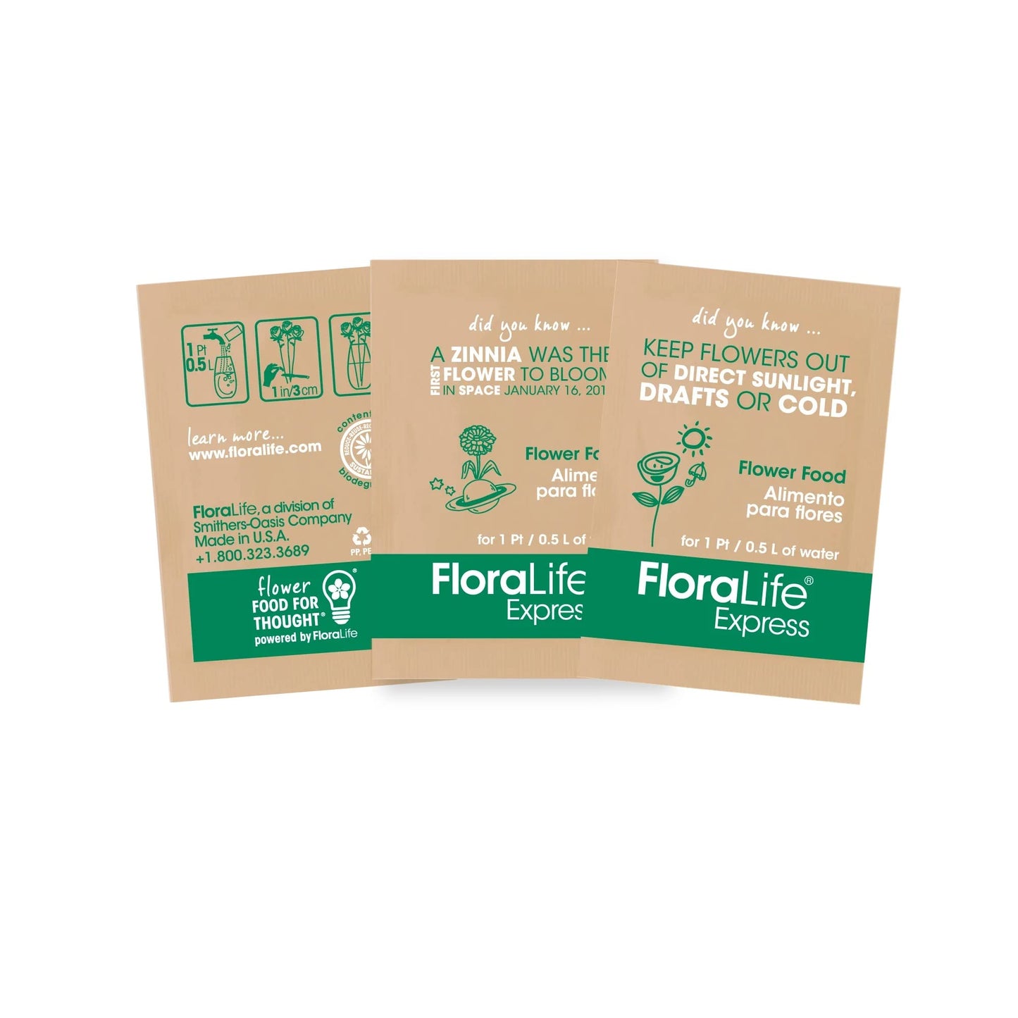 Cut Flower Food Floralife Flower Food Powdered Packets - Pack of 36 Express Universal Packets