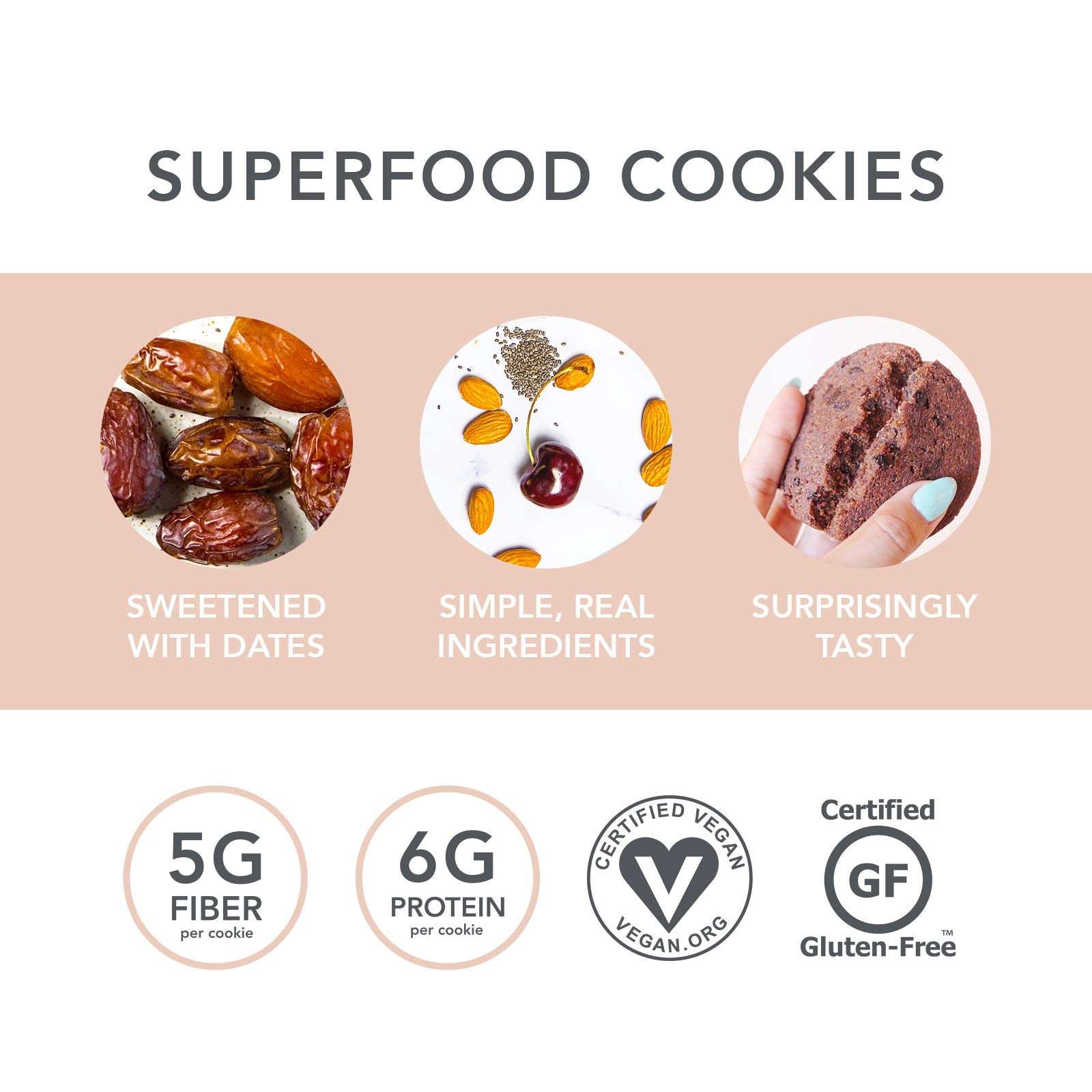 CompletEats - Gluten Free Cookies - Vegan, Non-GMO - 16 Cookies, 1oz ea - Simple Natural Ingredients - No Sugar Added, Nothing Artificial - Banana