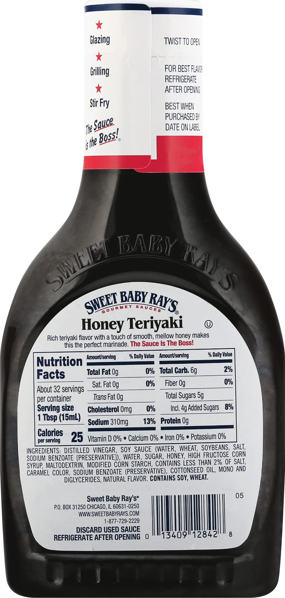 Sweet Baby Ray's Teriyaki Sauce and Marinade,16 Fl Oz. (Pack of 1)