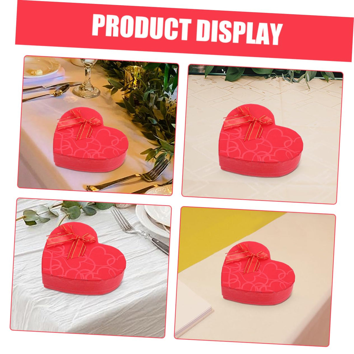 WRITWAA 2pcs Chocolate Box Boxes Chocolate Candy Valentine's Day Cookie Jar Valentine's Day Packaging Accessories Valentines Candy Holder Valentine's