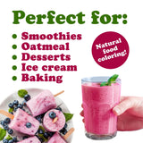 Food to Live Blueberry Juice Powder, 4 Pounds - 100% Pure, Antioxidant-Rich. Great for Smoothies, Spray-dried, No Sugar Added, Contains Maltodextrin