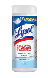 Lysol Disinfecting Wipes, Crisp Linen, 35ct, Crisp Linen, 35 Count (Pack of 1)