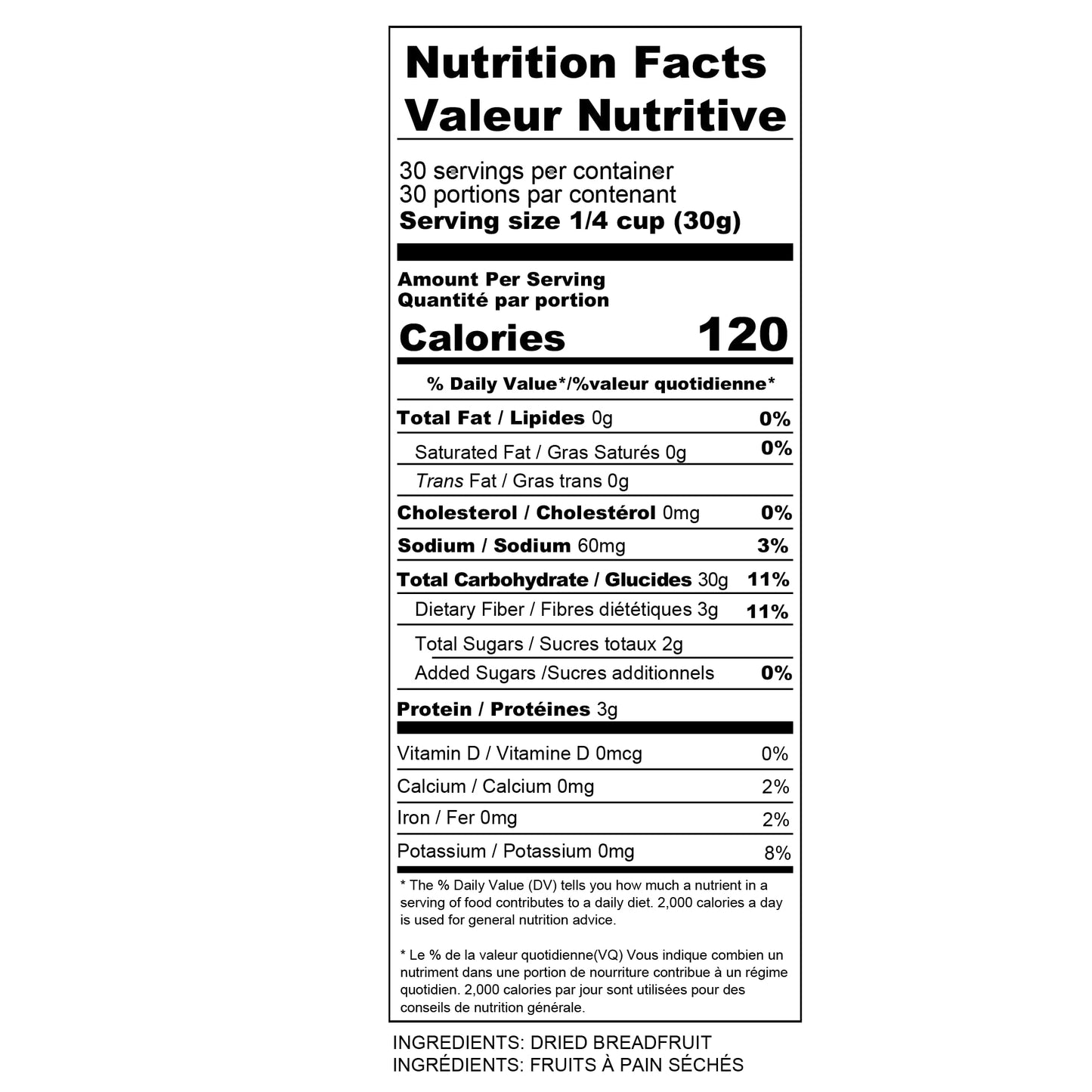 Madame Sarah Breadfruit Flour | Gluten-Free, Plant-Based, Nutrient-Rich | 1.5 lb