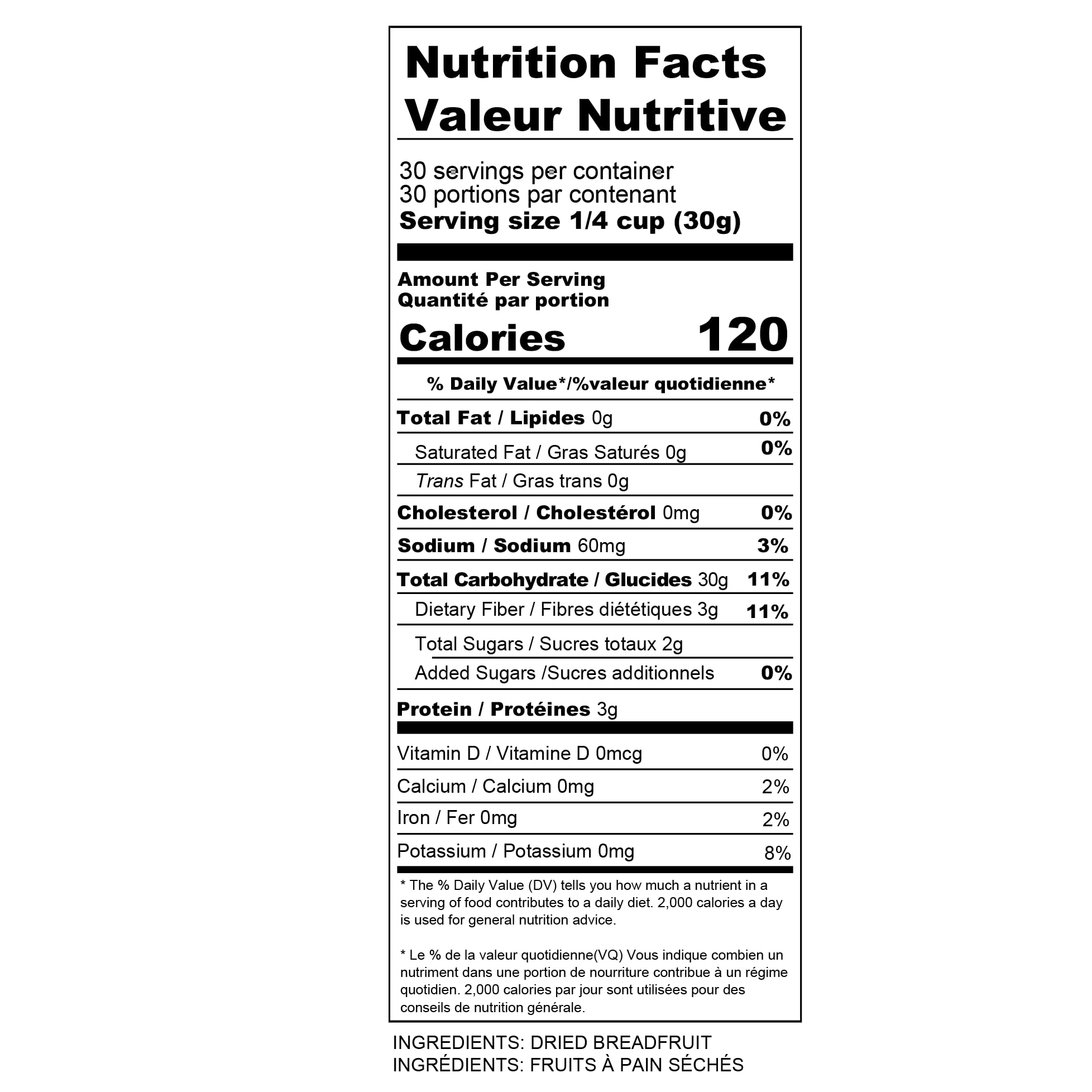 Madame Sarah Breadfruit Flour | Gluten-Free, Plant-Based, Nutrient-Rich | 1.5 lb