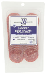 Brooklyn Cured, Salami Beef Smoked Sliced, 3 Ounce