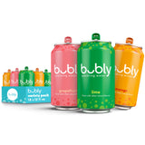 bubly Sparkling Water, Tropical Thrill 3 Flavor Variety Pack (Lime, Grapefruit, Mango), Zero Sugar & Zero Calories, Seltzer Water, 12 Fl Oz Cans (Pack