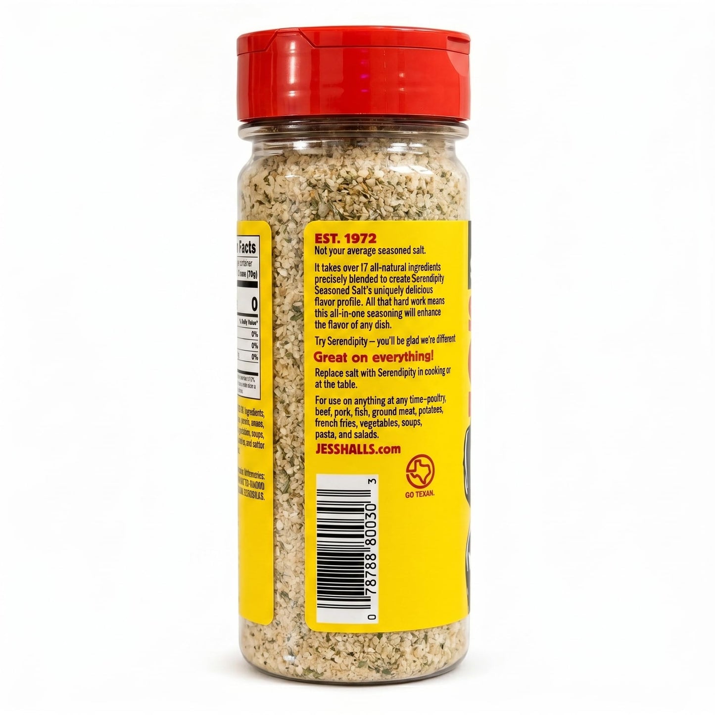 Jess Hall’s Serendipity Seasoned Salt - All Purpose Seasoning for Chicken, Steak & Fries - Restaurant-Style Flavor at Home - Garlic Herb Blend - 10 oz