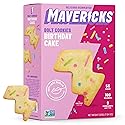 Mavericks Birthday Cake Bolt Cookies - Plant-Based Birthday Cake Confetti Cookies, Egg-Free, Nut-Free, Plant-Based Dessert for Kids - Back to School