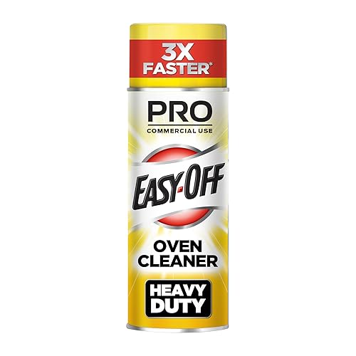 Easy-Off Professional Oven & Grill Cleaner, Removes Tough Burnt on Food and Grease, Lemon Scent, 24 Oz Can