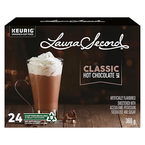 Laura Secord Hot Chocolate Mix K-Cups for Keurig Brewers, 24Count