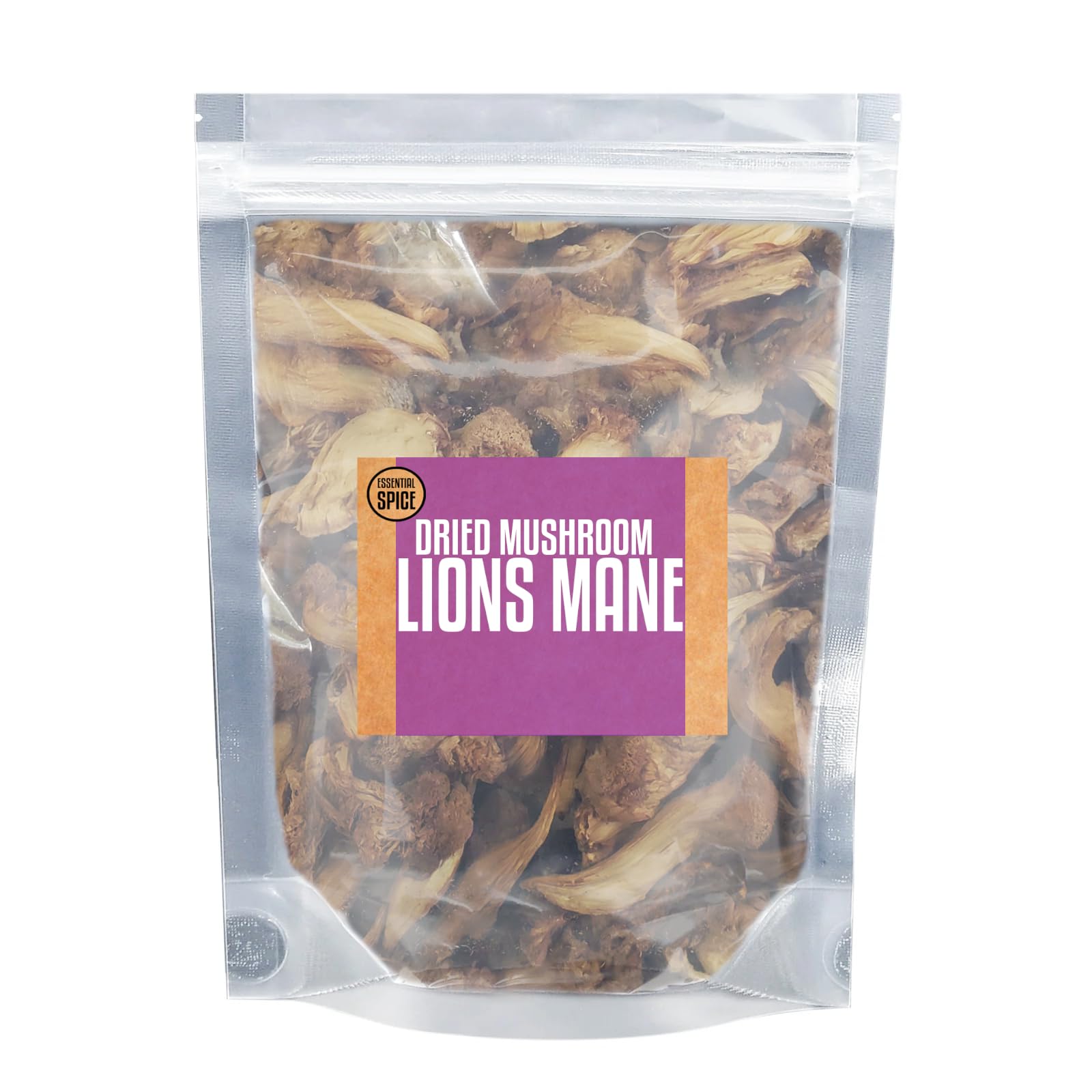 Essential Spice Dried Lion’s Mane Mushrooms - Whole, Mild Savory Flavor & Meaty Texture - Ideal for Teas, Tinctures, Stir-Fries & Wellness Recipes
