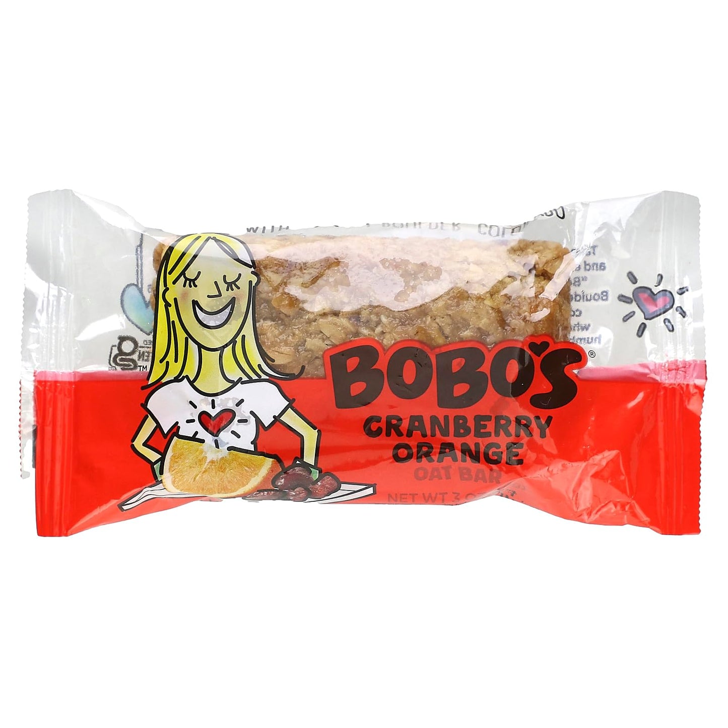 BOBOS OAT BARS Cranberry Orange Oat Bar 12 Count, 3 OZ