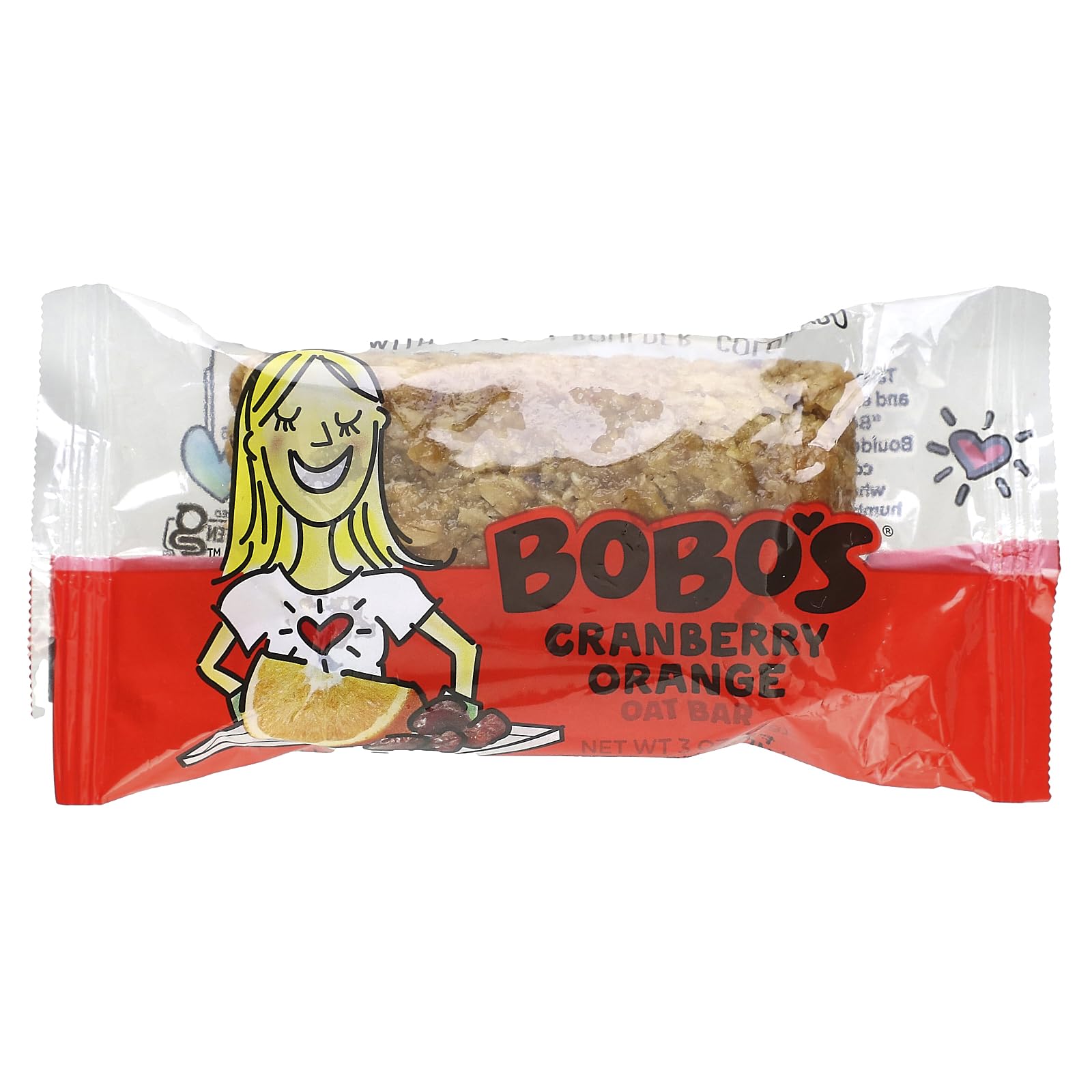 BOBOS OAT BARS Cranberry Orange Oat Bar 12 Count, 3 OZ