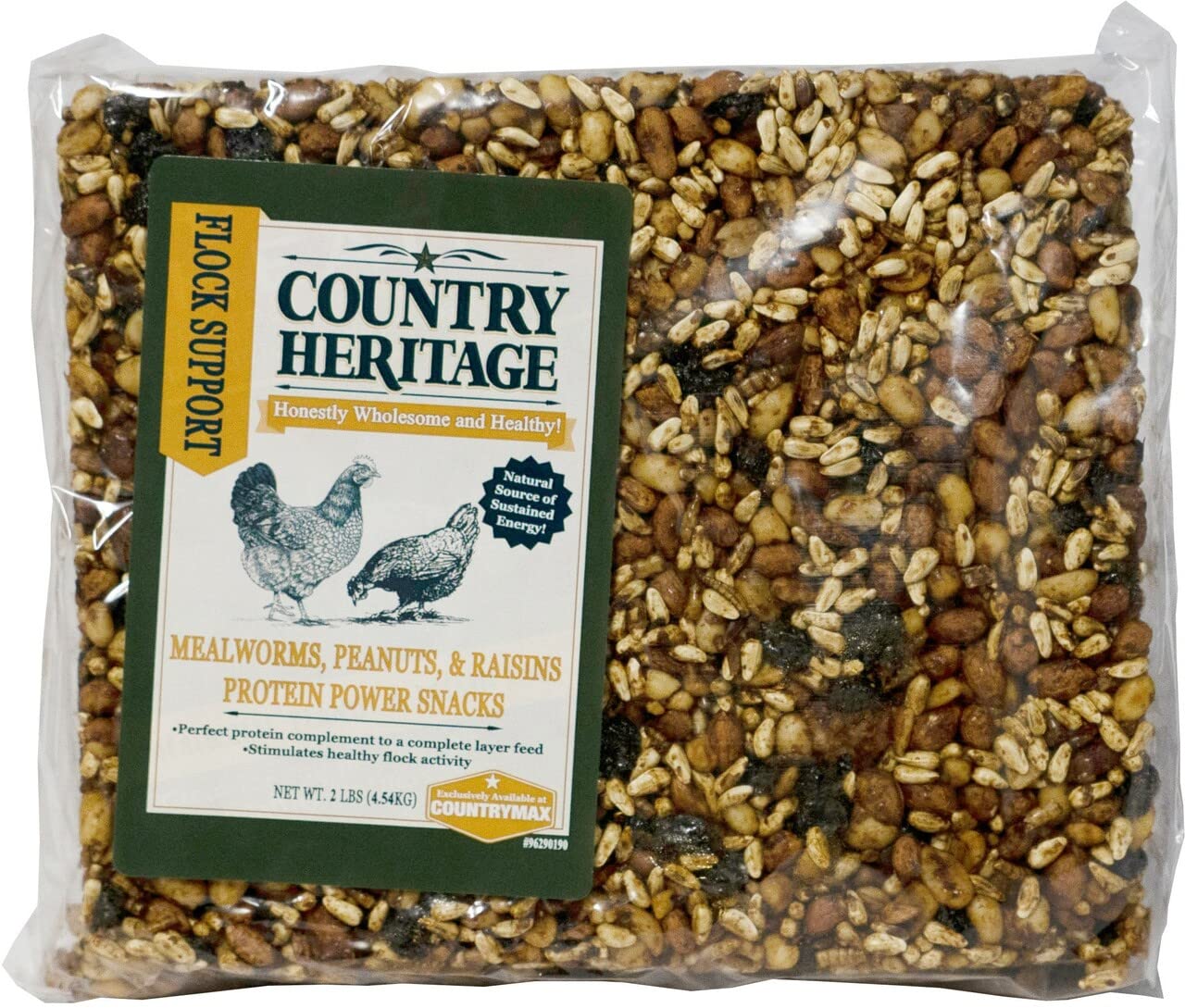 Country Heritage Flock Support Mealworms & Sunflower Protein Power Snack Cake (7 Oz.)
