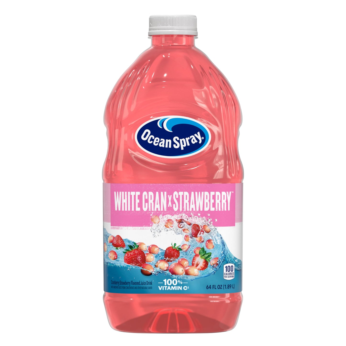 Ocean Spray® White Cran-Strawberry Juice Drink, 64 Fl Oz Bottle (Pack of 1)