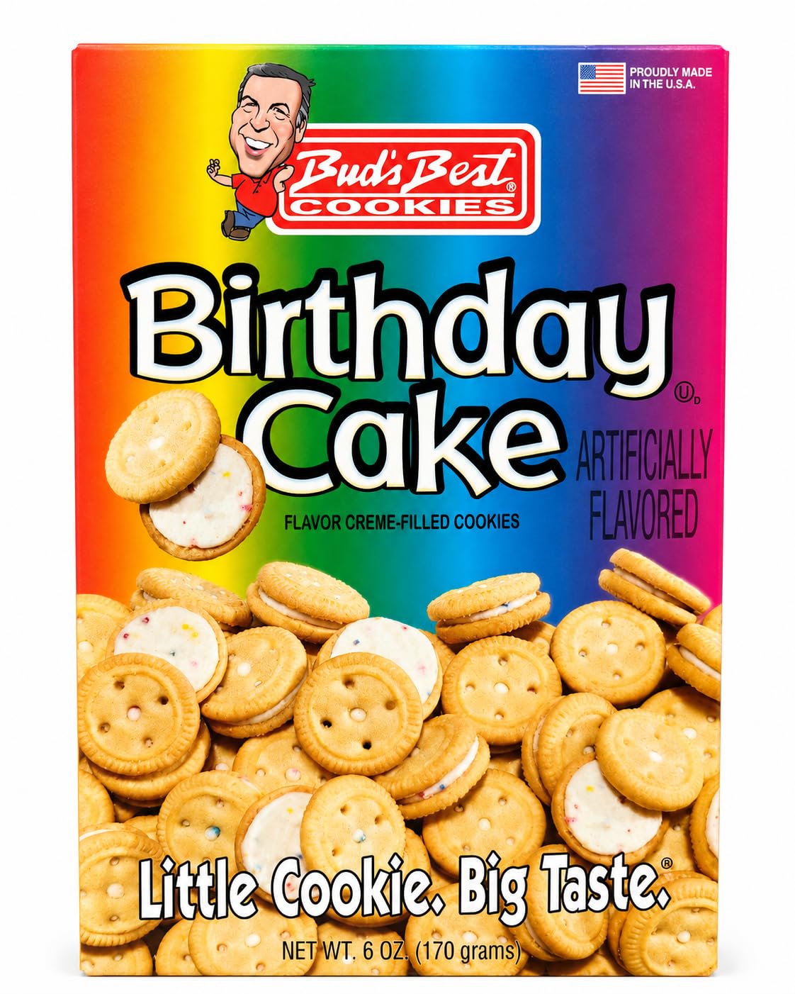 Bud's Best Cookies Birthday Cake Creme Cookies